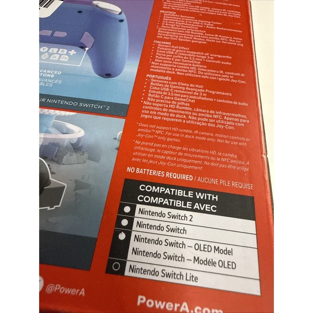 Power A Advantage Wired Controller for Nintendo Switch 2 |‎ Mushroom Kingdom